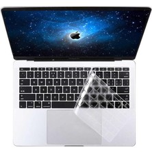 MSP Macbook Pro 14INÇ M3/m4/max A3112 A3185 A3401 A2918 A1992 ile Uyumlu Klavye Koruyucu Şeffaf Silikon Ped Renksiz