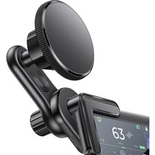 MSP Magsafe Araç Telefon Tutucu Multimedya Tablet Ekran Arkası Sarsılmaz Manyetik Stand, Magsafe Uyumlu, 360° Ayarlanabilir
