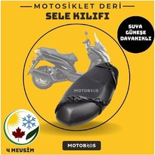 MSP Peugeot Django 150 Uyumlu Motosiklet Siyah Deri Sele Kılıfı