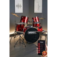 MSP CD900X-RD 22'' Yetişkin Akustik Bateri Davul Seti 22B-13T-12T-16F-14S (5 Parça)