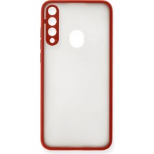 Northcity Huawei Y6P Uyumlu Kılıf Montreal Silikon Kapak - Kırmızı
