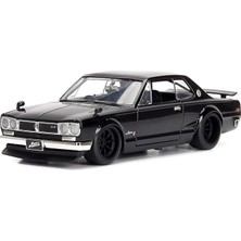 MSP 253203004, Hızlı ve Öfkeli 1971 Nissan Skyline 1:24, Die-Cast( Metal ), Açılabilir Bagaj Kaput ve Kapılar, Fast & Furious 1971 Nissan Skyline