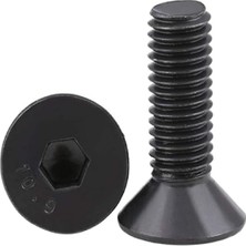 MSP Başlı Imbus Civata M4X10 mm 20 Adet Siyah 10.9 Kalite Galvaniz Kaplama Dın 7991