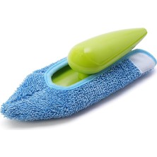 MSP Mikrofiber El Mopu - Koltuk, Halı, Duvar ve Araç Içi Temizlik Aparatı, Çift Taraflı Ultrafiber Bez, Islak ve Kuru Kullanım, Ergonomik Sap, Tekrar Kullanılabilir Bez