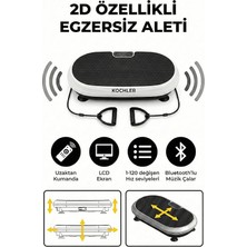 MSP 2d Titreşimli Egzersiz Aleti, Bluetooth Hoparlörlü Kondisyon Cihazı, 200W Tek Motorlu, 120 Hız Seviyeli, Uzaktan Kumandalı, Ev Tipi Fitness ve Spor Aleti