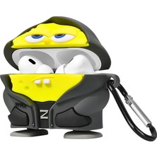 MSP Pro 3. Nesil Uyumlu Figürlü Darbe Emici ve Koruyucu Silikon Kulaklık Kılıfı (Hoodie Sb)