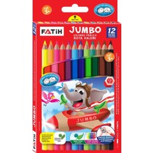 MSP FA33340KB12RTB Jumbo Tam Boy Renkli Kalemler, 12 Renk