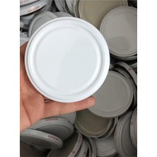 MSP 82 mm Beyaz 100 Adet Konserve Kavanoz Kapağı, Silikonlu