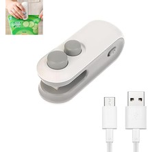 MSP Bag Sealer Şarj Edilebilir, Taşınabilir 2'si 1 Arada Conta ve Kesme, Mini Atıştırmalık Çantası, Isı Geçirmez, USB El Isı Mühürleyici, Plastik Torba Mühürleyici, Gıda Saklama Için