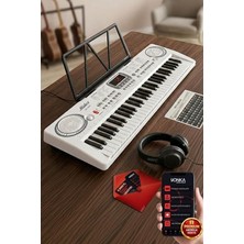 MSP PS-1500WH-H Başlangıç Için 61 Tuşlu Org Kulaklık Notalık Adaptör Öğrenim Metodu (100 Ses 100 Ritim)