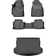 MSP Oto Aksesuar Opel Vectra B 1995-2002 Ile Uyumlu 3D Araca Özel Paspas ve Bagaj Havuzu Set