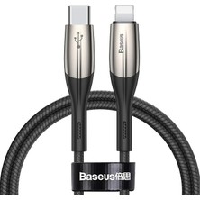 MSP Horizontal, Şarj & Data Aktarım Kablosu, Siyah, 1 M, 18 W, USB Type C & Lightning Kablo, Sinyal Işıklı Kablo, Flash/hızlı Şarj