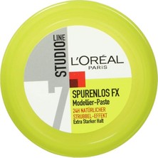 MSP Paris Studio Line Saç Kremi, Iz Bırakmaz, Fx Modelleme Macunu, Fırçalama Efektli, 24 Saat Ultra Güçlü Tutuş (Yapıştırma Yok, Ağırlık Yok), 75 ml