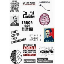MSP - Engineer Tasarımlı 15 ' Li Sticker Seti