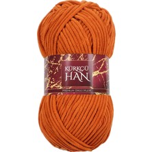 MSP Han Kadife Ip 50 GR%100 Polyester Microfiber Çok Kalın Kadife Örgü Ipi – Amigurumi, Battaniye, Yastık ve Ev Dekorasyon Projeleri Için (Bakır Turuncu)