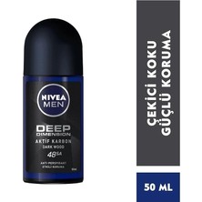 MSP Men Erkek Roll On Deodorant Deep Dimension 50 Ml,72 Saat Ter ve Ter Kokusuna Karşı Koruma,maskülen Ferah Koku,aktif Karbon,yapışkan His Bırakmaz