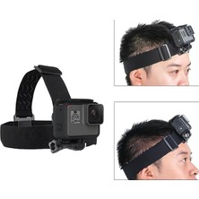 MSP Aksiyon Kamera Kafa Bandı, Gopro Hero 12/11/10/9/8/7/6/5, Fusion, Max, Djı Osmo ve Çoğu Aksiyon Kamerasıyla Uyumlu, 3 Katman Kaymaz Lastikli Pov Çekim Aparatı, GP-HMS-T04
