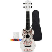 MSP Ukulele Baykuş Desen Kapak