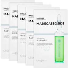 MSP Hassas ve Kuru Ciltler Için Madecassoside Içerikli Yaprak Maske Mascure Rescue Solution Sheet Mask