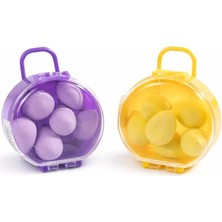 MSP Süngeri Seti 6’lı, 2 Set, Taşınabilir Kutulu, (Asorti Renk) Ultra Yumuşak Blender Süngerler, Islanınca Genişler, Pürüzsüz Fondöten, Kapatıcı Uygulama, Günlük ve Profesyonel Kullanım