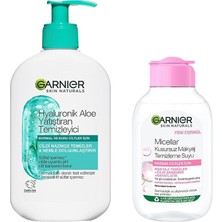 MSP Hyaluronik Aloe Nemlendiren ve Yatıştıran Temizleyici 250 ml & Micellar Kusursuz Makyaj Temizleme Suyu (100 Ml) Cilt Bakım Seti