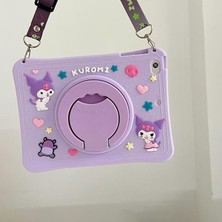 MSP Honor Pad 9 12.1inç / 9 Pro / V8 Pro ile Uyumlu Kılıf Cute Dolls Standlı Eğlenceli 3D Karekterli Çocuk HEY2-W09 Açık Lila