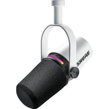 MSP Mv7+ Podcast Dinamik Mikrofon. Obs Sertifikalı, Gelişmiş Ses, LED Dokunmatik Panel, Usb-C ve Xlr Çıkışları, Otomatik Seviye Modu, Dijital Pop Filtresi, Reverb Efektleri, Podcasting, Akış, Kayıt