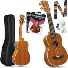 MSP Sydra UKS-21M Soprano Ukulele Maun Hakiki Ağaç (Açık Maun, 21")
