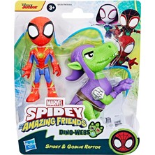 MSP And His Amazing Friends Dino Webs Figürler Spidey & Goblin Raptor