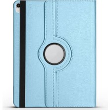 aklow akyoleticaret Apple ile Uyumlu iPad Air 13 2024 Dönebilen Standlı Kılıf, Mavi