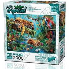 MSP Games 2000 Parça Kaplanlar Puzzle