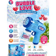 MSP Otomatik Baloncuk Makinesi Pilli Köpük Tabancası Sızdırmaz Tasarım Bubble Gun Mavi