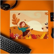aklow akyoleticaret Arkadaşa Hediye Sonbahar Tasarımlı Mousepad, 40X30