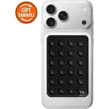 MSP Çift Taraflı Silikon Vantuzlu Telefon Tutucu, Ahtapot Vakumlu Tasarım, Telefon Arkası Kılıf Tutucu, Araç ve Masa Üstü Kullanım, Tüm Cep Telefonu Modellerine Uygun, Siyah, Çift Taraflı