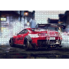 MSP Kırmızı Toyota Supra 1000 Parça Puzzle Yapboz Mdf Ahşap
