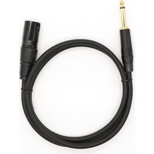 MSP Enstrüman Gitar Kablosu Xlr Erkek 6.35MM Erkek Kablo 3 Metre K