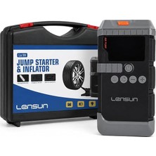 MSP Akü Takviye ve Hava Kompresörü 3750A Tepe Akımı, 150 Psı Lastik Şişirme, 19800MAH Powerbank, LCD Ekranlı Jump Starter, LED El Feneri, 12V Araçlar Için Çok Fonksiyonlu Akü Destek Cihazı