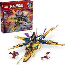 MSP Nınjago Ras ve Arin'in Süper Fırtına Jeti 71833-8 Yaş ve Üzeri Çocuklar Için 3 Ninja Minifigürü Içeren Yaratıcı Oyuncak Yapım Seti, Doğum Günü Hediyesi (510 Parça)