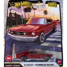 MSP Wheels '67 Custom Ford Mustang 149 Boulevard 2026 1:64 Model Araba Çocuk Oyuncak Araba Muscle Car Usa America Kırmızı Klasik Lastik Lastik Mattel JHW40