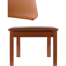 MSP TBX-144OR Üst Kalite Piyano Taburesi Gizli Bölmeli Turuncu Renk (32X54X48)