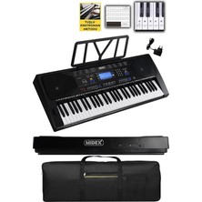 MSP PS-4500 Tuş Hassasiyetli 61 Tuşlu Org Dijital LCD Ekran USB Mp3 Çanta Notalık Adaptör Dahil (300 Ses 300 Ritim)
