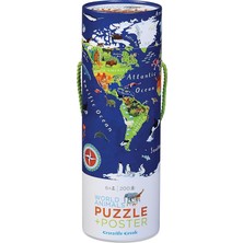 MSP Creek Dünya Haritası 200 Adet Puzzle ve Uygun Poster