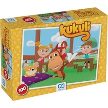 MSP Games Kukuli Lisanslı 100 Parça 34X24CM Çocuk Puzzle Yapboz Serisi