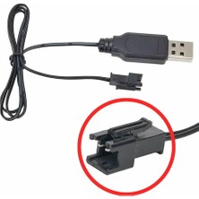 MSP 3.7V / 3.6V Lityum Pil USB Şarj Kablosu Jst Sm-2p Soket Lipo Batarya Rc Quadcopter Drone Helikopter