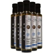 aklow akyoleticaret Aspir Yağı 2 x 250 ml %100 Katkısız Doğal Soğuk Sıkım