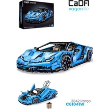 MSP 1:8 Super Car 3842 Parça Teknik Yarış Arabası Yapım Seti Koleksiyon Modeli -C61041W3842P