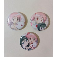 MSP Magica Anime Buton Rozet 37MM 3 Adet, TYBNLDCH0KT0F3S215