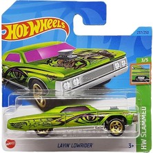 MSP Wheels - Layin 'lowrider - Hw Slammed 3/5 - HKJ08 - Kısa Kart - Açık Yeşil Metalik - Mattel 2023 - 1:64