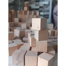 MSP Eğitici Küp Blok, 2X2X2 Cm, 100 Adet, Kayın Ağacı Puzzle