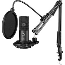 MSP Akış Mikrofonu Pc Kollu, USB Mikrofon Ps4 Ps5 Mac, Pop Filtre, Shock Mount, Oyun Podcast Stüdyosu Için